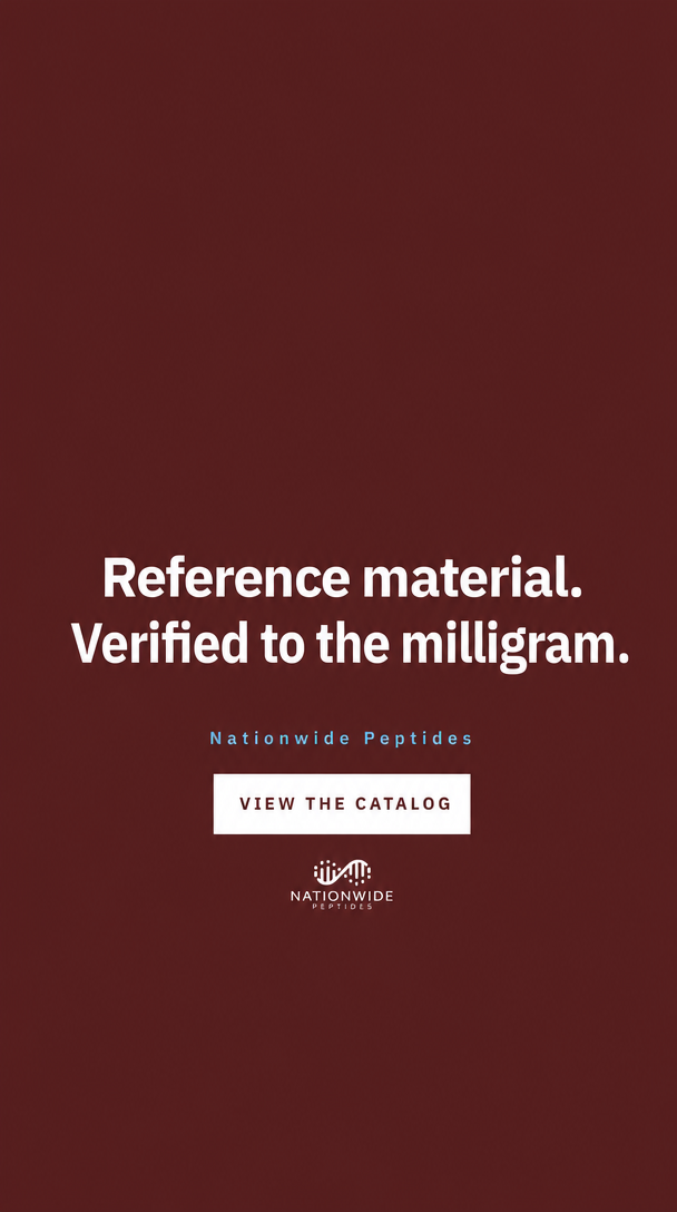 Headline: Reference material. Verified to the milligram.